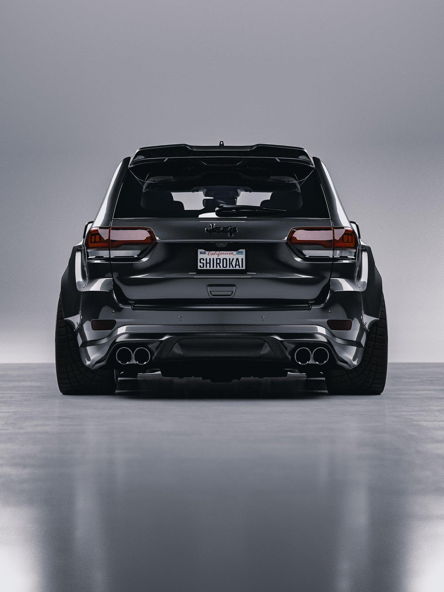 Jeep Trackhawk kit widebody SHIROKAI — arrière