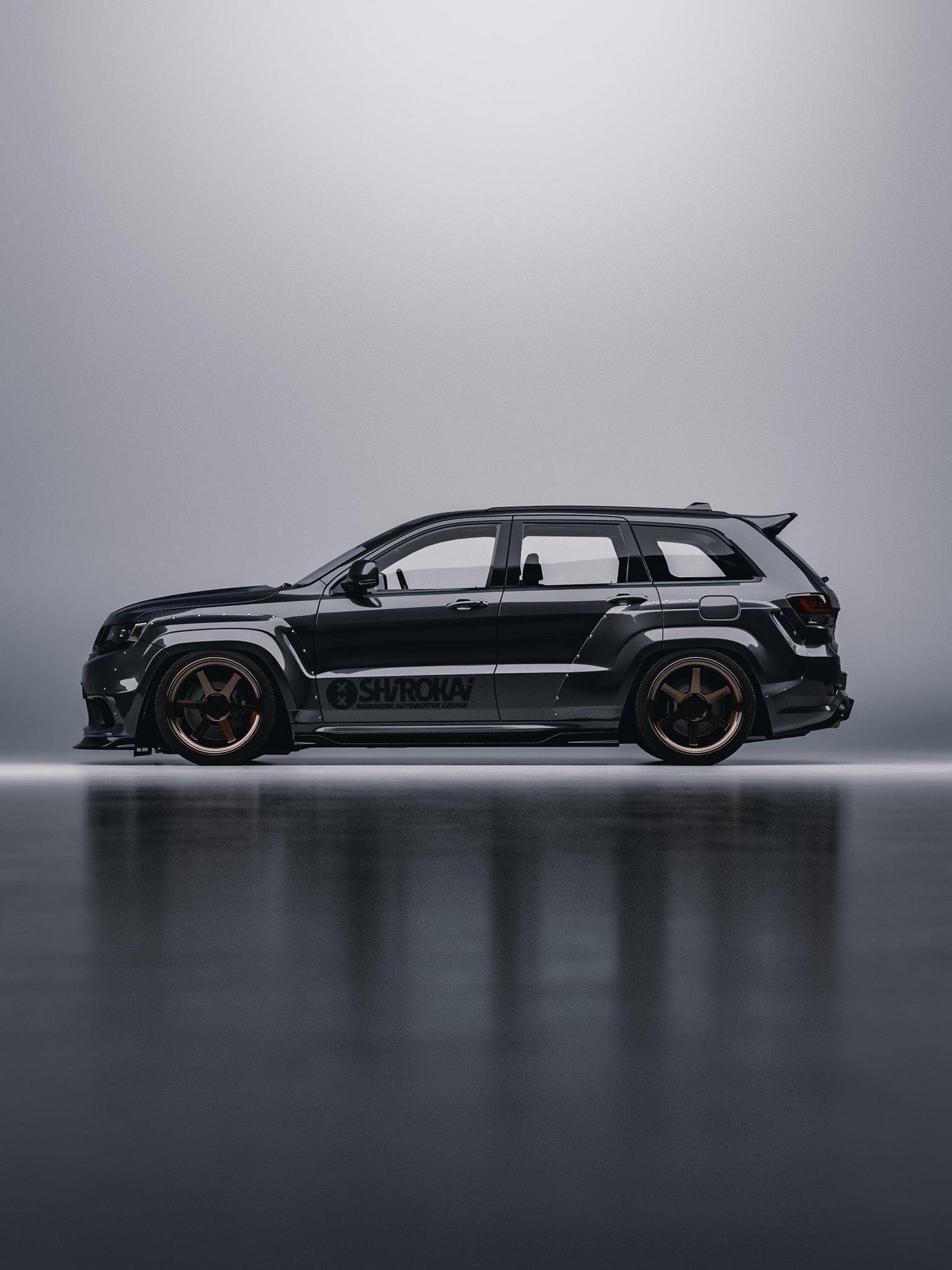 Jeep Trackhawk kit widebody SHIROKAI — profil
